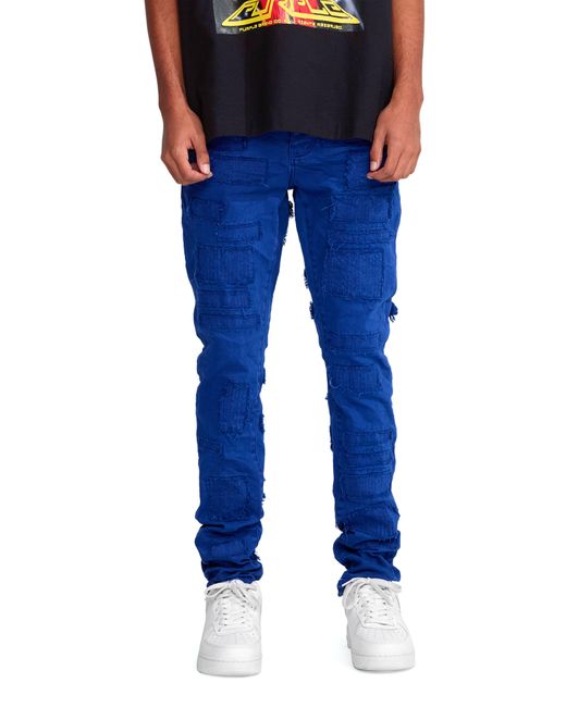 Purple Brand Low Rise Skinny Jeans in Blue for Men | Lyst