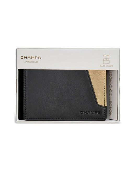 CHAMPS Black Iconic Cardholder for men