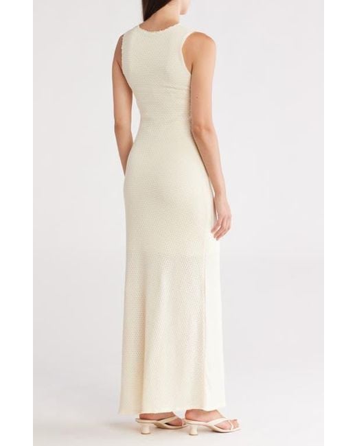 Rag & Bone Natural Carine Texture Knit Maxi Dress