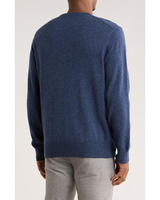 Rodd & Gunn Blue Wool & Cashmere Crewneck Sweater for men