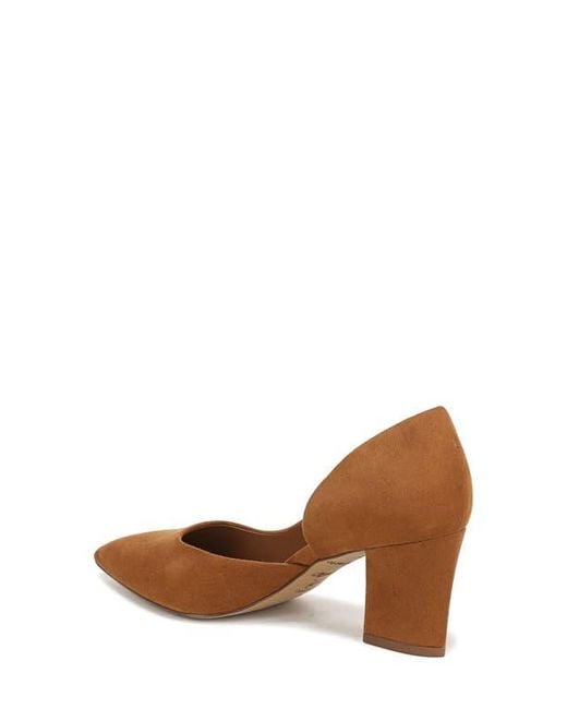 Franco Sarto Brown Clovis Half D'Orsay Pump
