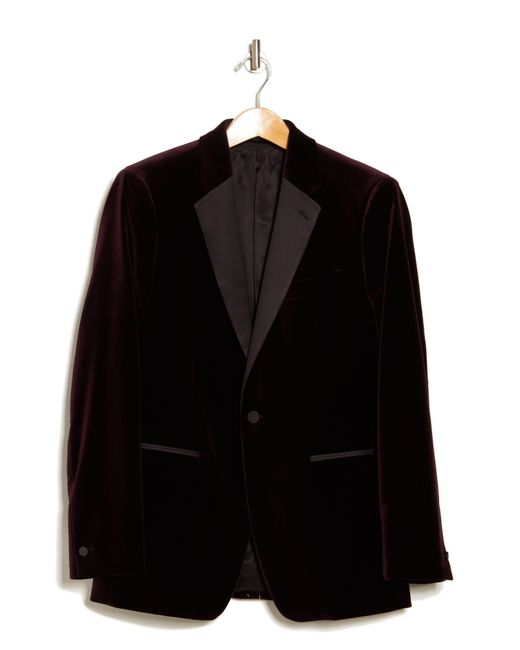Theory Black Chambers Velvet Tuxedo Jacket for men