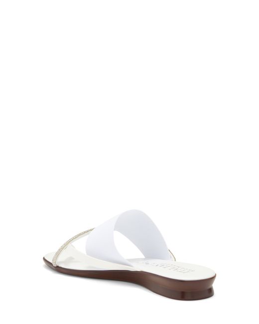Italian Shoemakers White Yude Slide Sandal