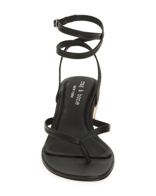 Rag & Bone White Gemma Ankle Strap Sandal