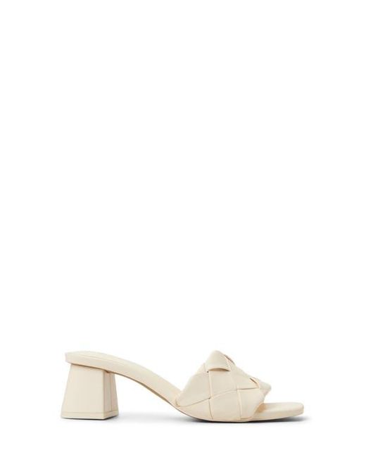 Call It Spring By Aldo White Dreaamy Block Heel Slide Sandal
