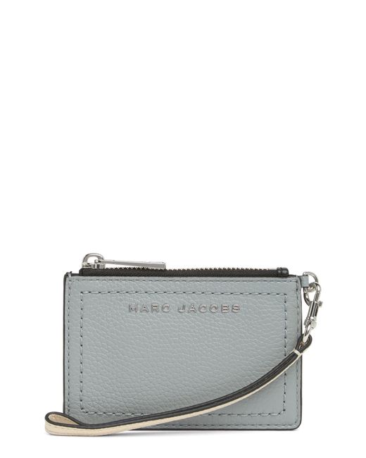 Marc Jacobs Gray Top Zip Wristlet Card Case