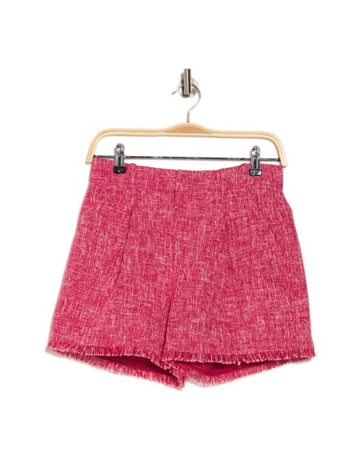 Cinq À Sept Pink Katrice Fray Shorts