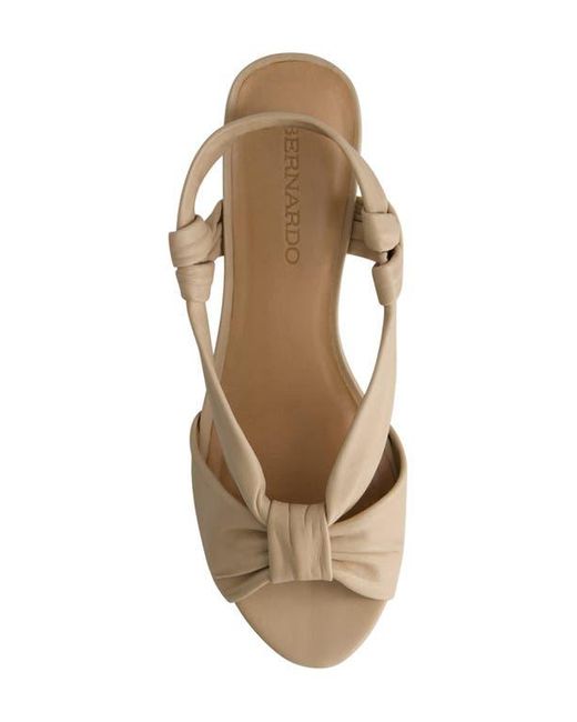 Bernardo Metallic Winifred Slingback Wedge Sandal