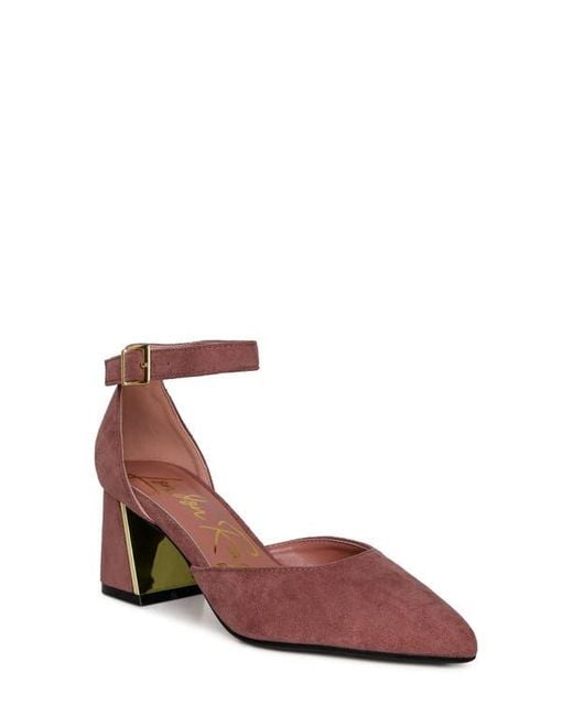 LONDON RAG Brown Rory Pointed Toe Pump