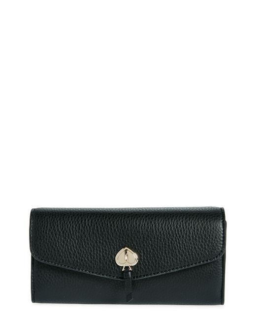 Kate Spade Black Marti Large Slim Flap Wallet