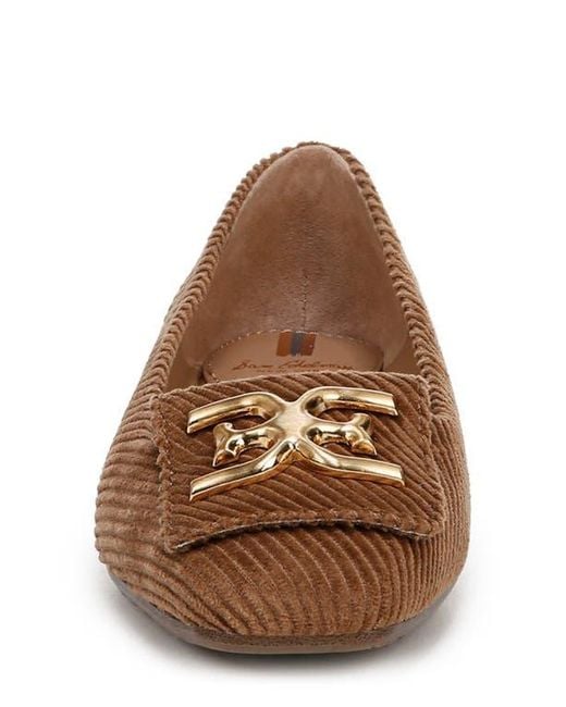 Sam Edelman Brown Emina Square Toe Flat