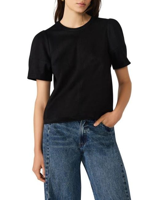 Steve Madden Black Faux Suede T-Shirt