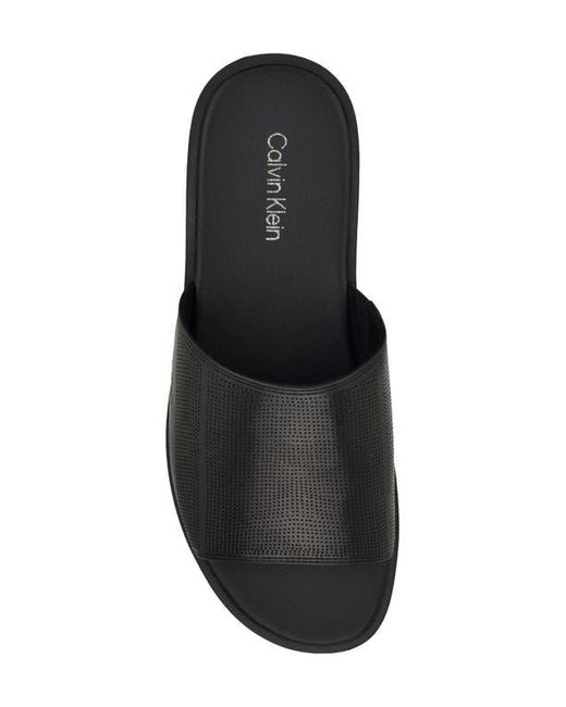 Calvin Klein Black Espar Slide Sandal for men