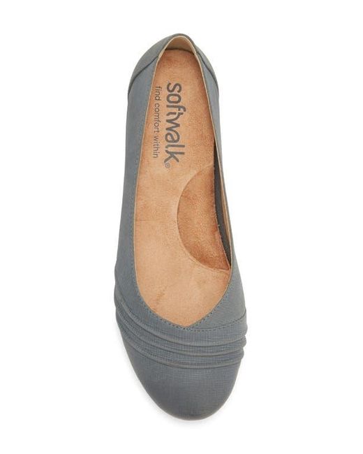 Softwalk® Gray Safi Flat