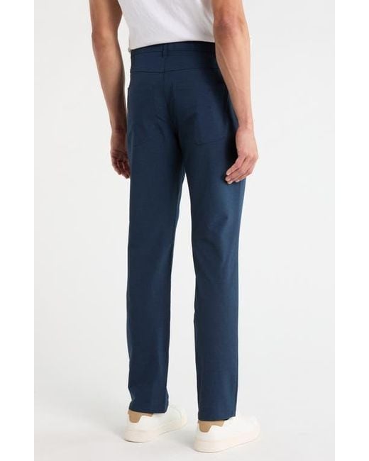 Original Penguin Blue Technical Flat Front Pants for men