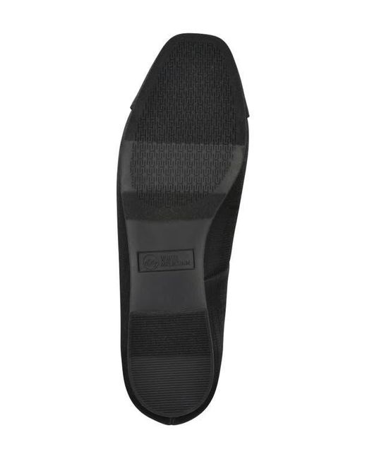 White Mountain Black Bocci Cap Toe Flat