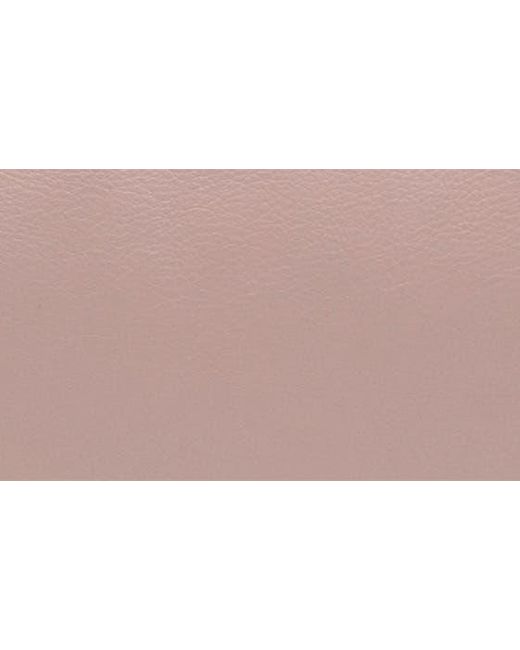 thacker Pink Liz Crescent Nappa Leather Crossbody Bag