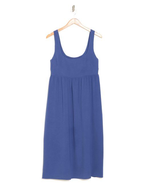 Connected Apparel Blue Sleeveless Midi Dress