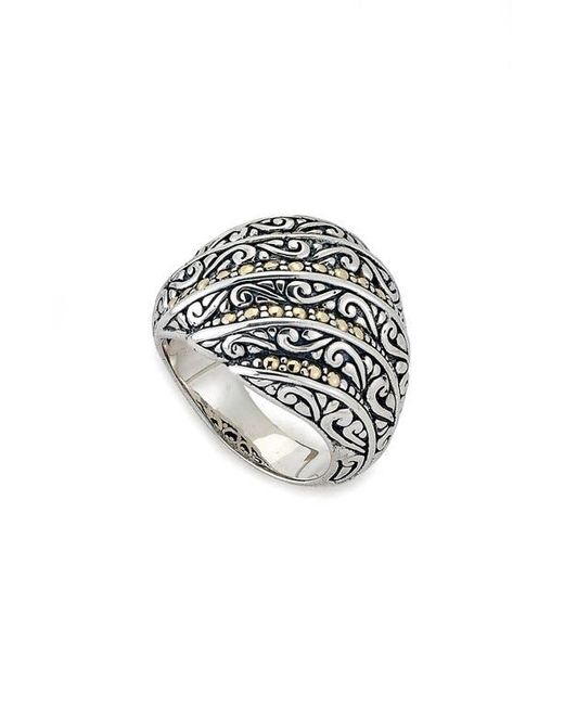 Samuel B. Balinese Filigree Two-Tone Ring | Lyst