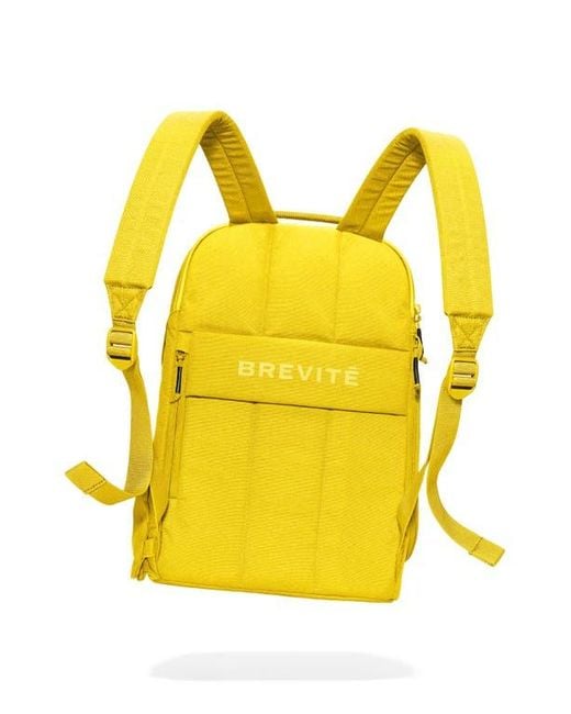 Brevite Yellow The Water Resistant Backpack