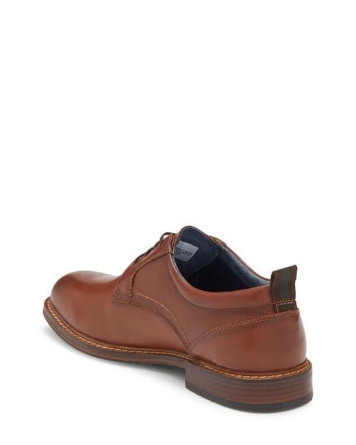 Steve Madden Brown Pierce Plain Toe Derby for men