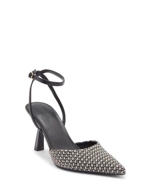 Open Edit Metallic Neesha Ankle Strap Pump