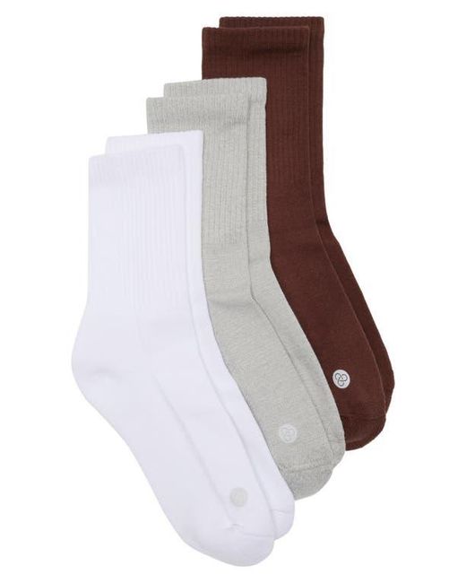 Zella Multicolor 3-Pack Crew Socks