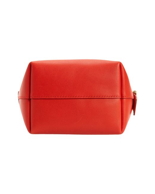 Madewell Red The Essential Mini Bucket Tote