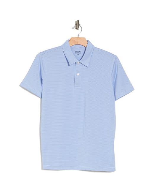 Brooks Brothers Blue Stripe Performance Golf Polo for men