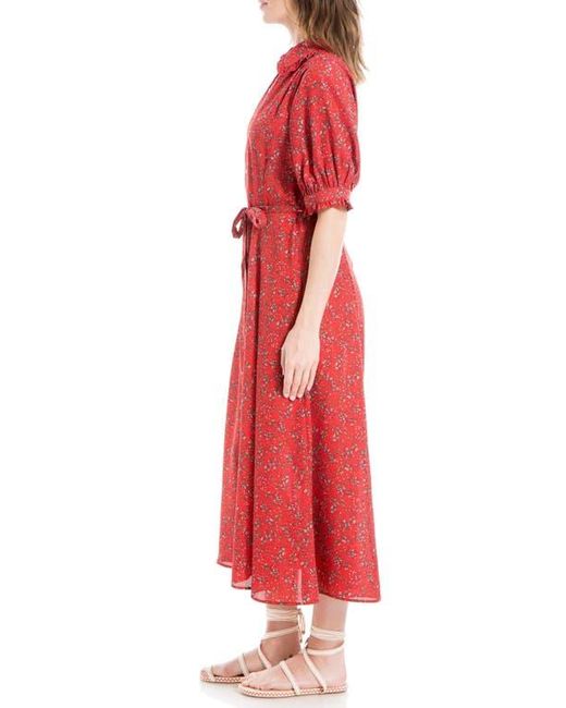 Max Studio Floral Print Collared Shirt Dress Lyst