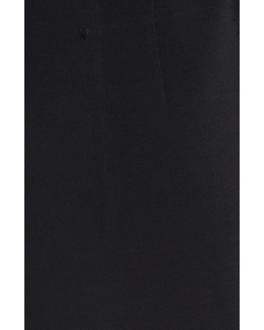 Ming Wang Black One-Button Knit Blazer