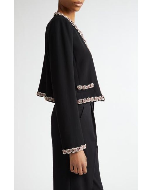 Cinq À Sept Black Penelope Crystal Embellished Jacket