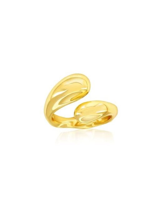 Simona Yellow Puffed Bypass Ring