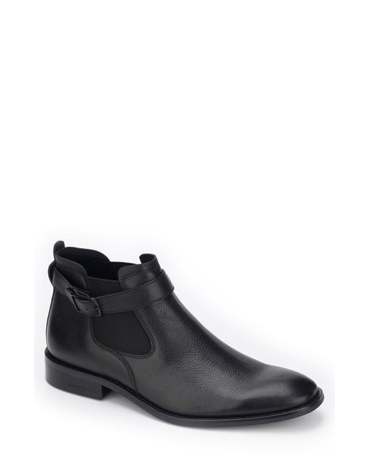 Kenneth Cole Rhett Leather Chelsea Boot In Black At Nordstrom Rack for men