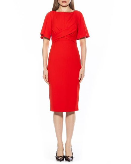 Alexia Admor Red Ariah Sheath Dress