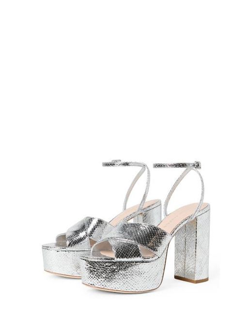 Loeffler Randall White Loretta Platform Sandal