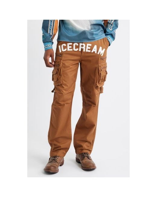 ICECREAM Blue Coco Cargo Pants for men