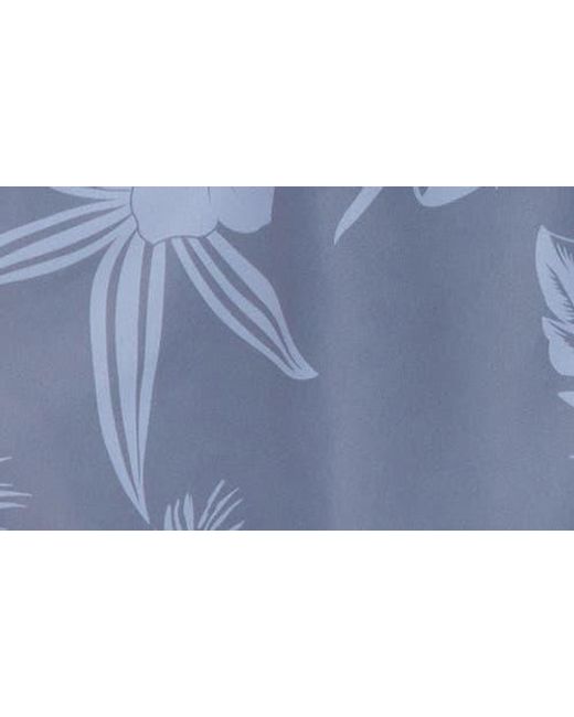 Boss Blue Reeve Tropical Floral Swim Trunks for men