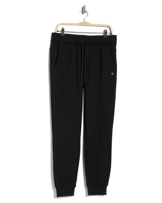 90 Degrees Black Scuba All Day Ace Joggers for men