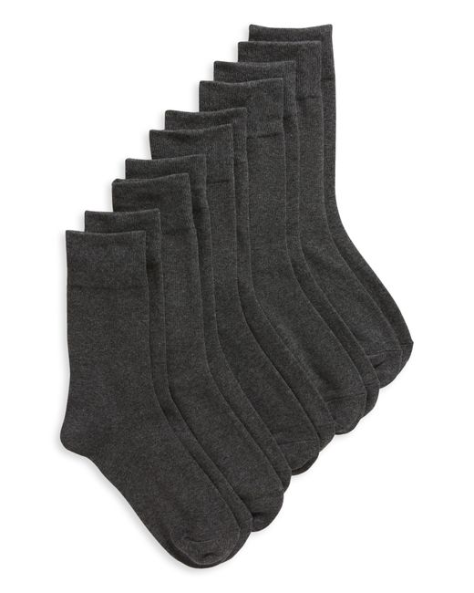 Slate & Stone Black 5-pack Crew Socks for men