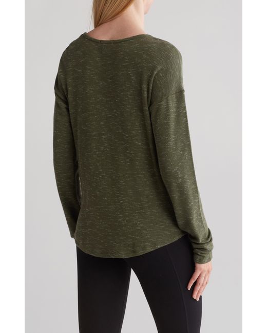 Threads For Thought Green Front Twist Terry T-shirt