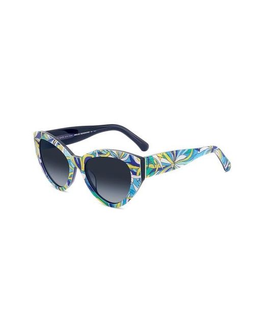 Kate Spade Blue Paisleigh 55mm Gradient Cat Eye Sunglasses