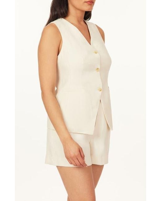 Scotch & Soda White Washed Longline Vest