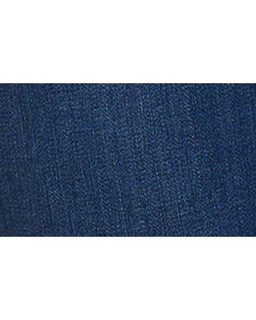 NYDJ Blue Billie Exposed Button High Waist Ankle Mini Bootcut Jeans