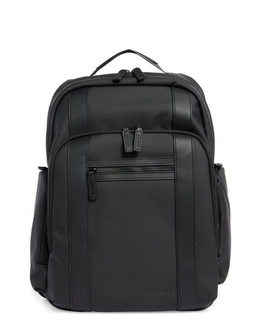 Bonobos Black Rubberized Computer Backpack for men