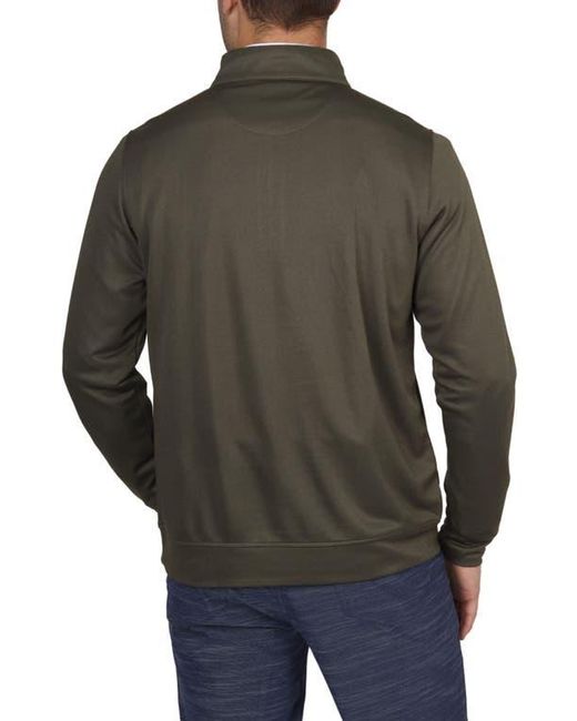 Tailorbyrd Gray Solid & Mélange Modal Blend Quarter Zip Pullover for men