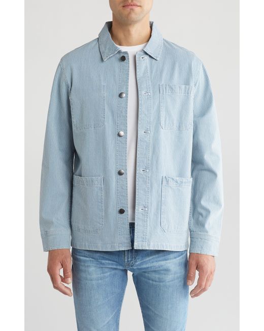 Slate & Stone Blue Cotton Twill Chore Jacket for men