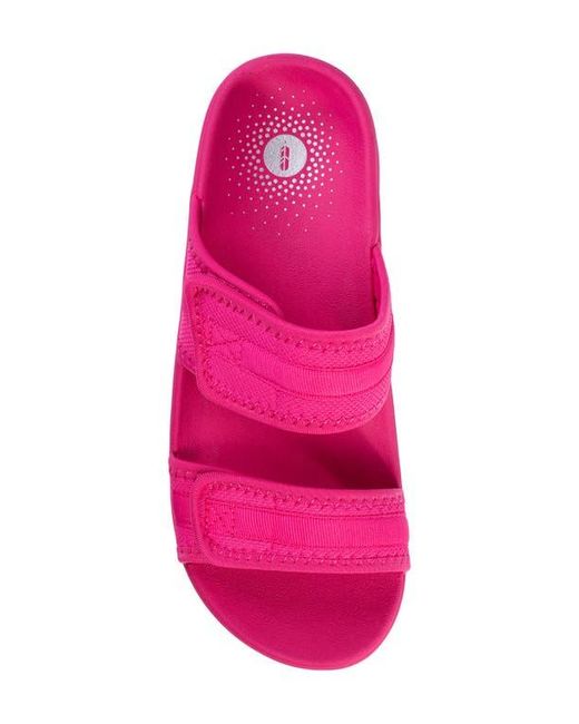Revitalign Pink Elevate Double Strap Slide Sandal