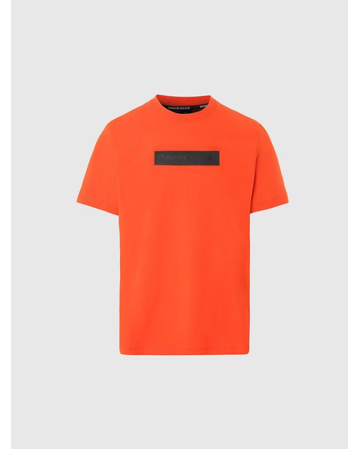 T-Shirt Avec Logo Réfléchissant North Sails pour homme en coloris Orange