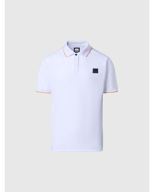 Polo Coolmax North Sails de hombre de color White